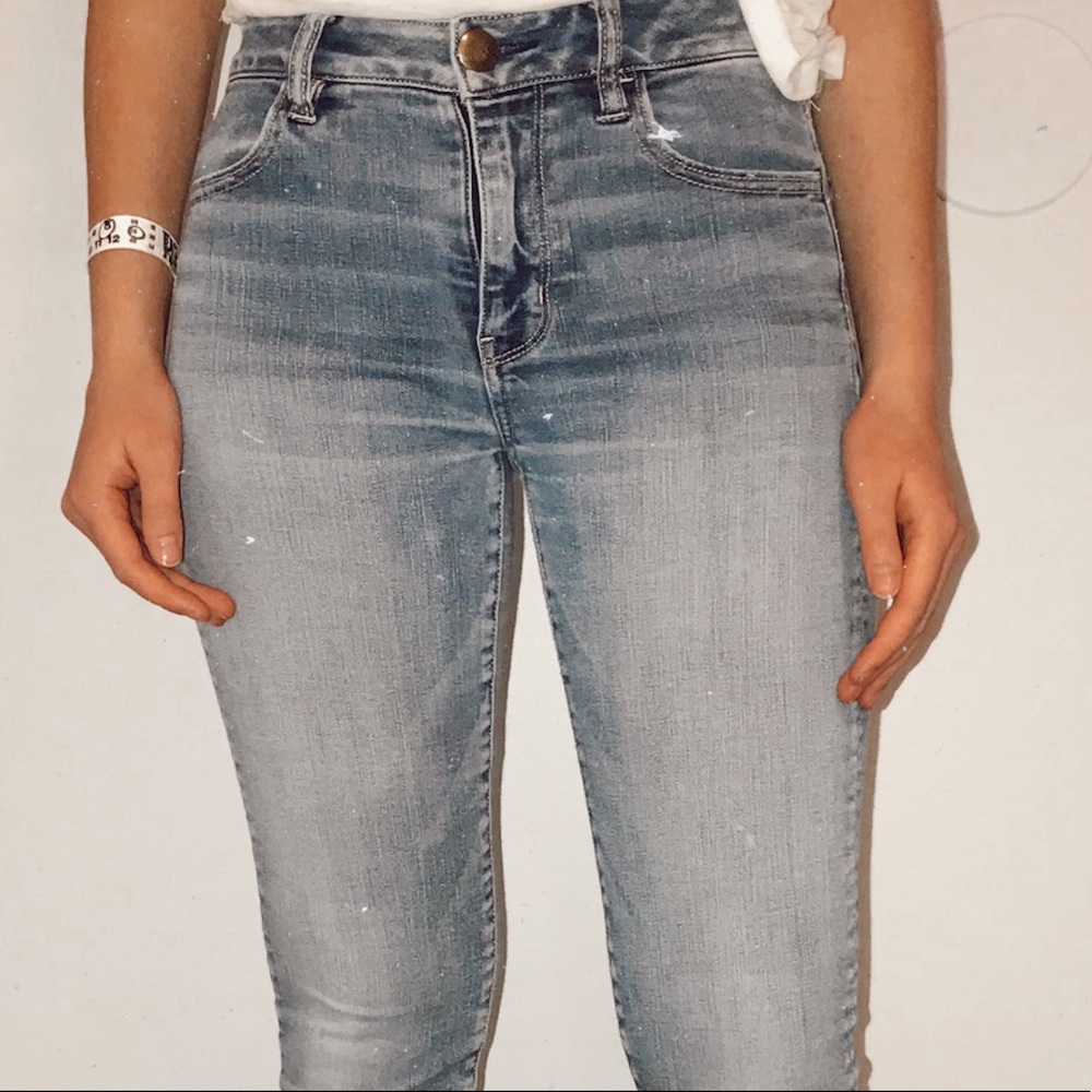 super stretch american eagle denim jeans